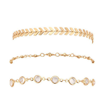 AK170 - Fashion fishbone chain anklet